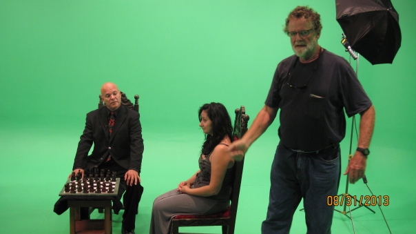 Director of Photography, Ned Judge with James Chavez and Beatriz Villegas